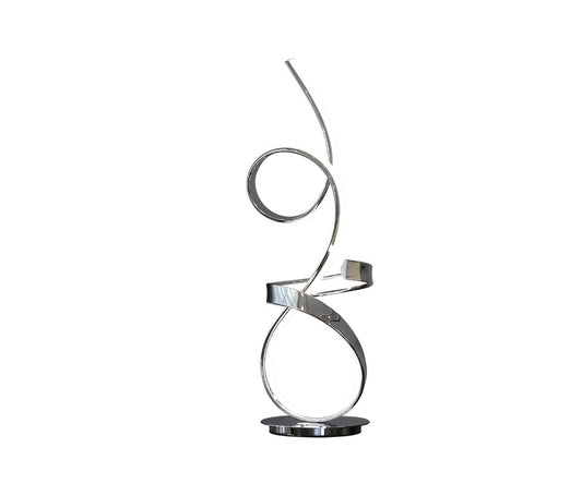 Amsterdam Chrome Table Lamp // LED Strip & Touch Dimmer