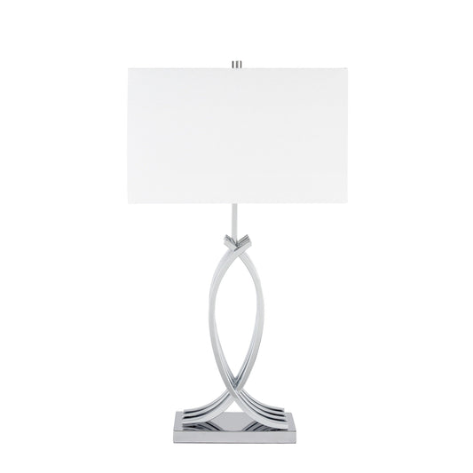 Unity in Chrome Table Lamp // 1 Light // USB Charger