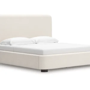 Alternative view of Whittgate King Upholstered Bed with Nuvella Performance Fabric
